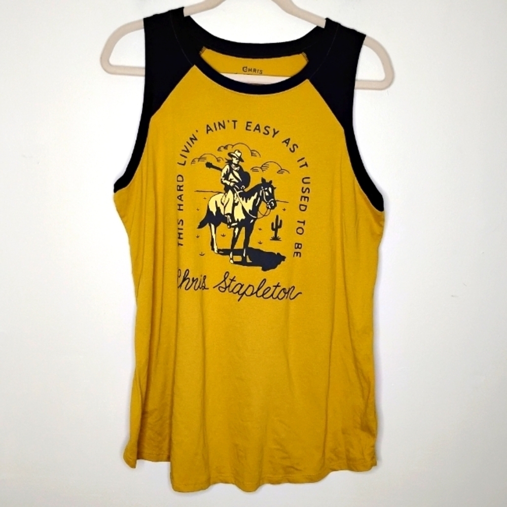 Chris Stapleton Classic Fit Raglan Tank Top Torrid Size 2 2X 18/20 Country Music - Picture 2 of 6
